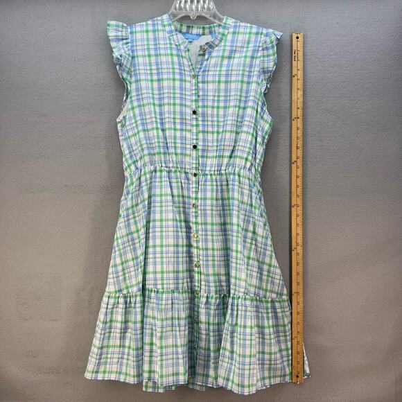 Draper James Women's RSVP Dress Size Medium Plaid Preppy Cottagecore Summer - Picture 10 of 10